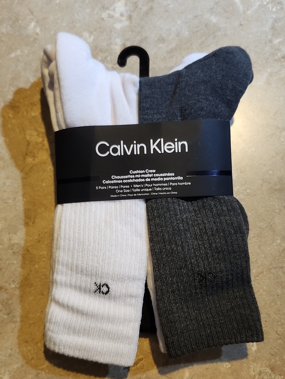 Calvin Klein Men's Cushioned Crew Socks 5 Pair